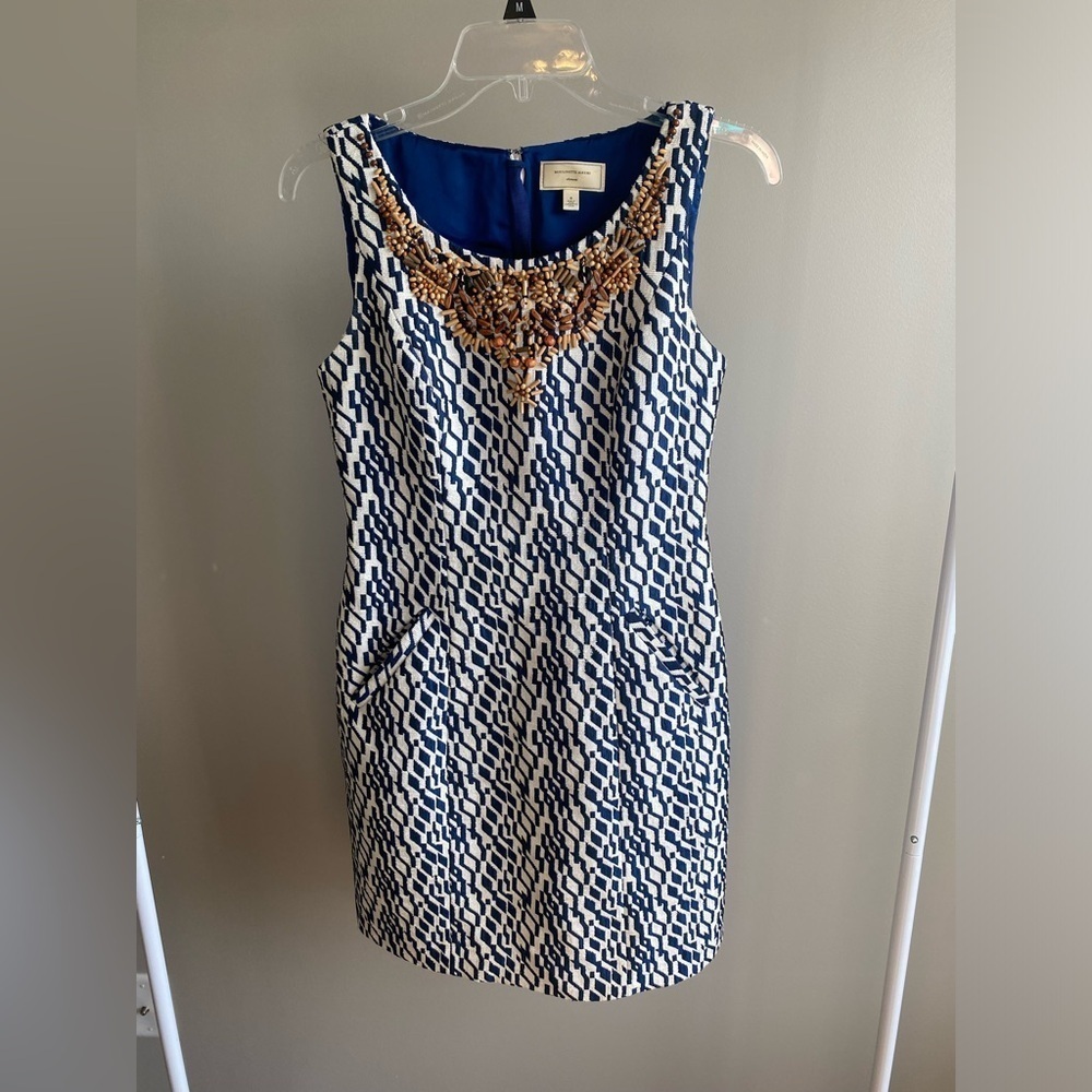 Anthropologie Moulinette Soeurs Mulberry Road beaded dress with pockets